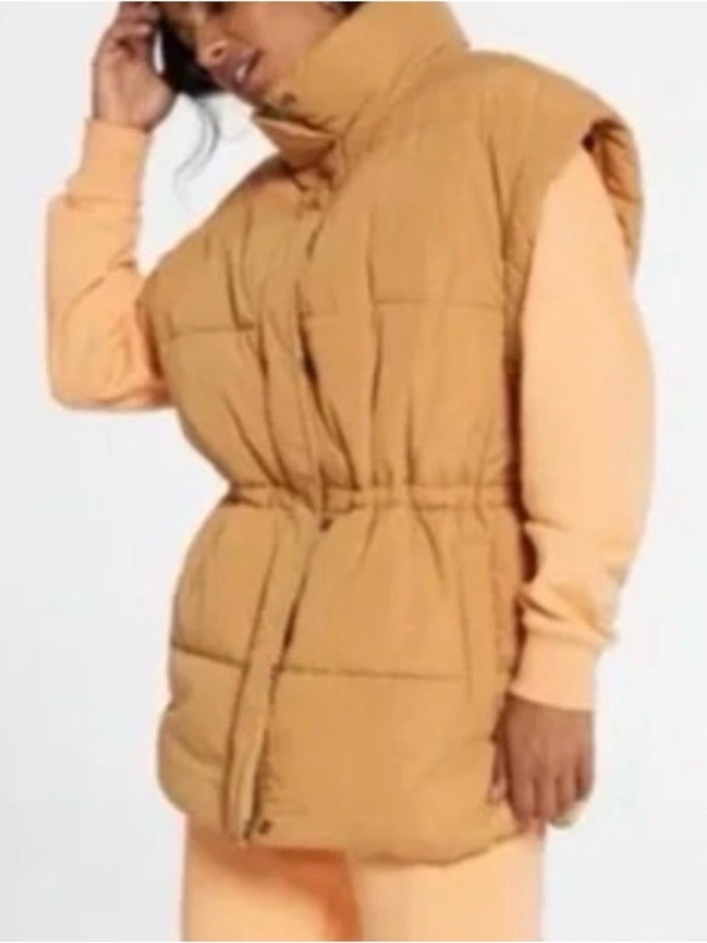 CALIA by Carrie Underwood Camel Tan Puffer Vest